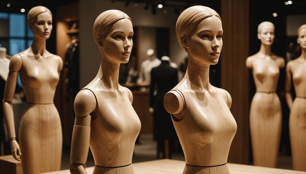 Mannequin femme en bois naturel : l'élégance au naturel pour votre boutique